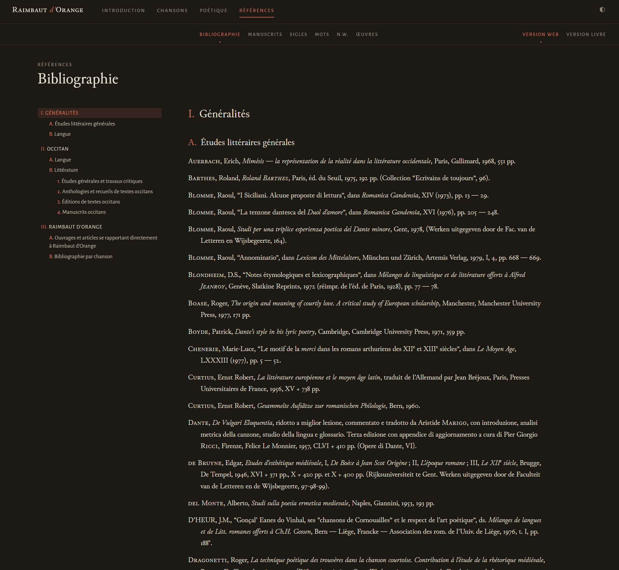 The bibliography page.